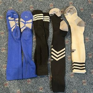 4 pairs of Adidas soccer socks kids size Small